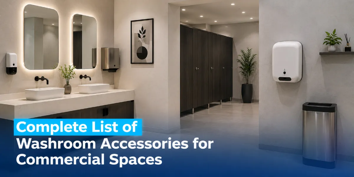 Complete List of Washroom Accessories for Commercial Spaces